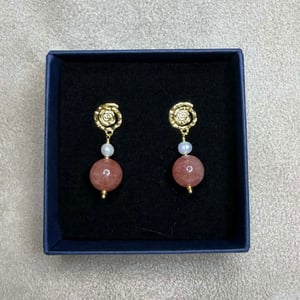 Sanne - Øreringe Forgyldt Sterling Sølv – produktbillede