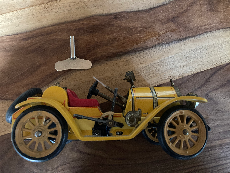 Mekanisk vintage legetøjsbil (6)