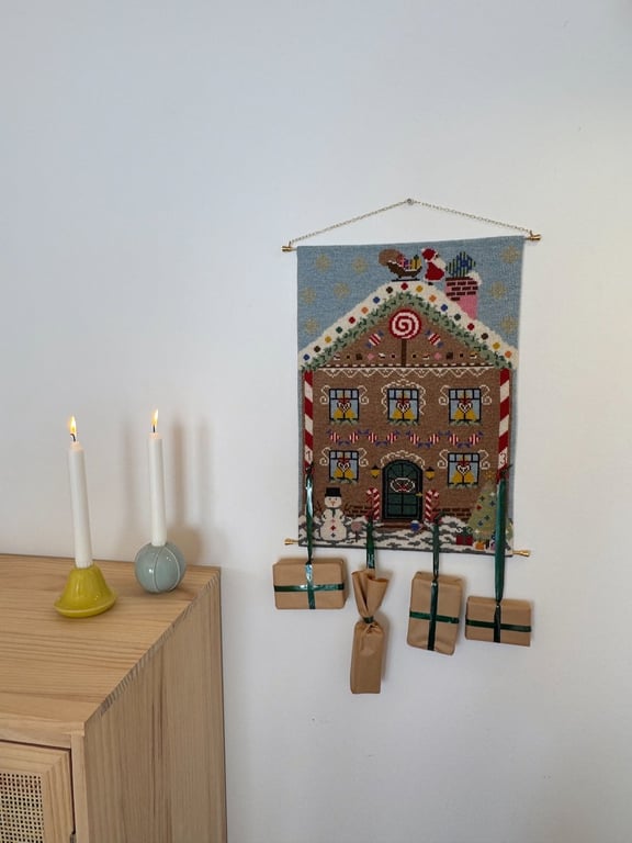Gingerbread adventskalender 2039-7 Str. 33,5 x 48 cm.