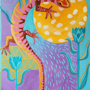 Lizard in the sun – produktbillede