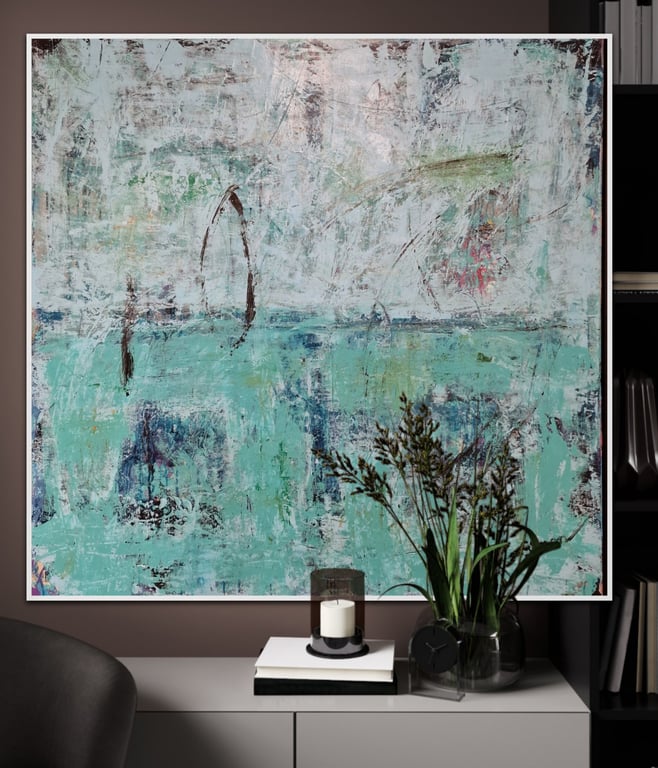 #1294  100 x 100cm SOLD billede 3