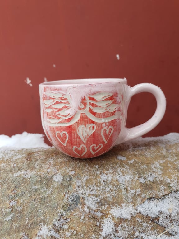 Hjerternes engel kop med hank 