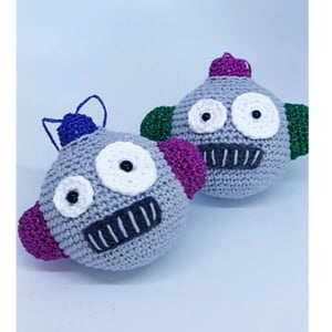 Robot Julekugle – produktbillede