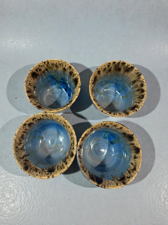 Blå Leopard – håndlavet stentøjskop (3 dl) billede 3