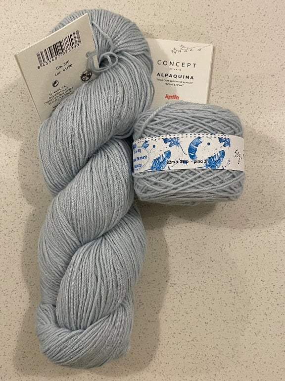 Kit: Babyjumper i alpakka garn - str. 3 og 6 mdr. vælg mellem 15 farver (6)