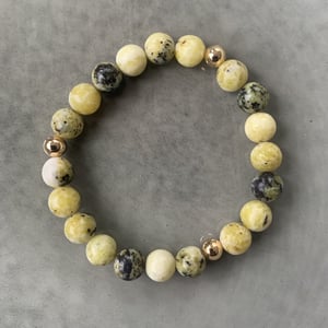 Gul turkis armbånd 8mm – produktbillede
