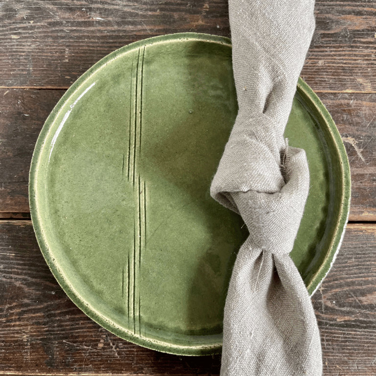 Frokost/kagetallerken, grøn billede 2