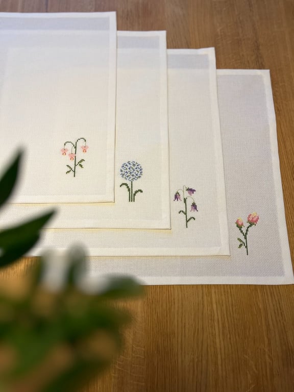 4 Spring time servietter 2044-2 ca. 40 x 40 cm. billede 2