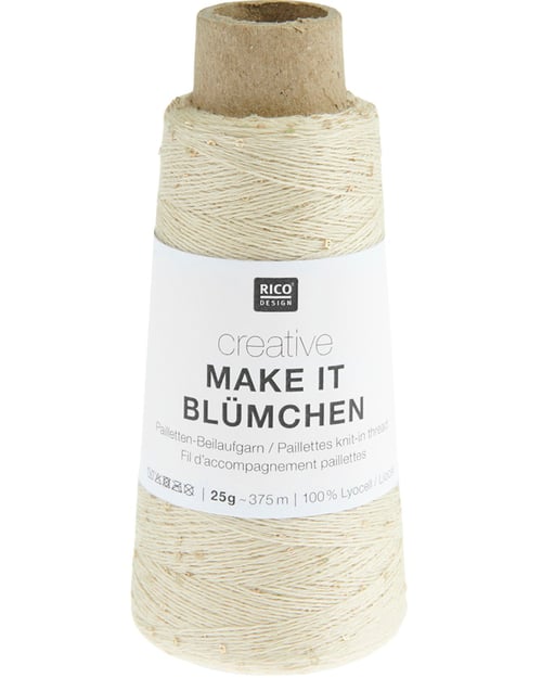 Garn: Make it Blümchen (følgetråd med små diskrete pailletter) (5)