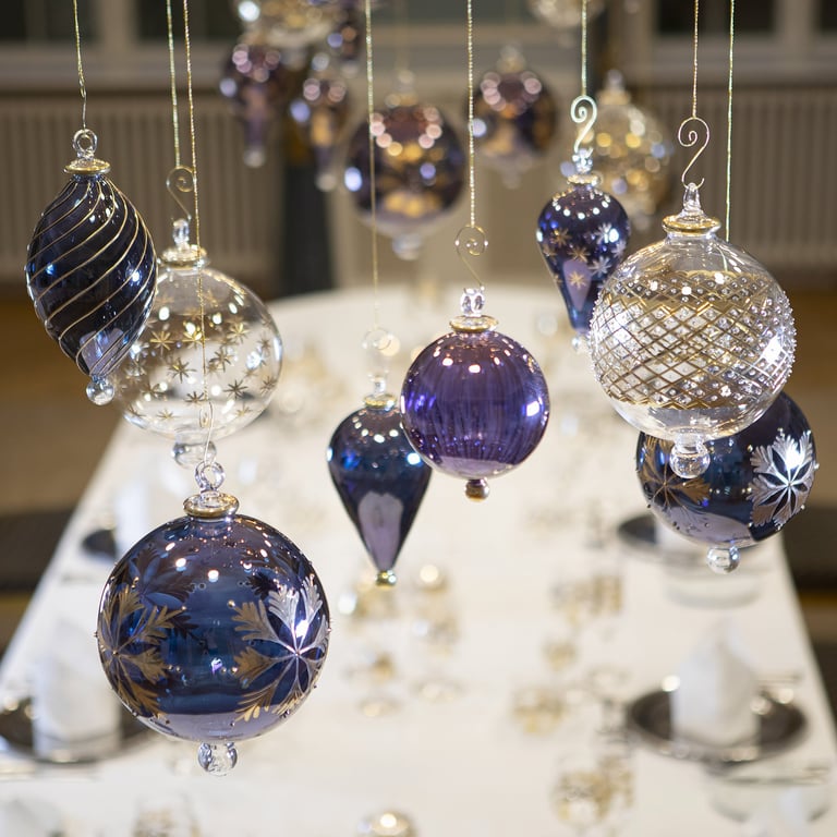 JULEKUGLE DESIGN 1001 DIJON MED HVIDGULD billede 8