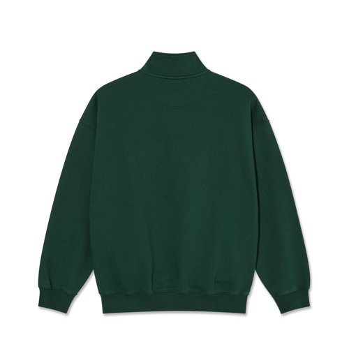 Polar Skate Co. Frankie Half Zip Sweater, Dark Emerald (2)