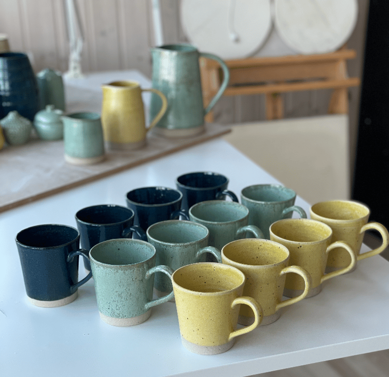 Krus m/hank, kobbergrøn billede 2