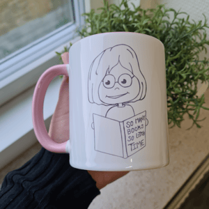 Krus: so many books so little time Rosa – produktbillede