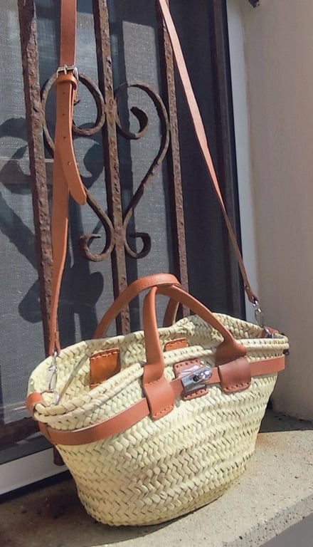 Palme Taske med læder/metallukning (4)