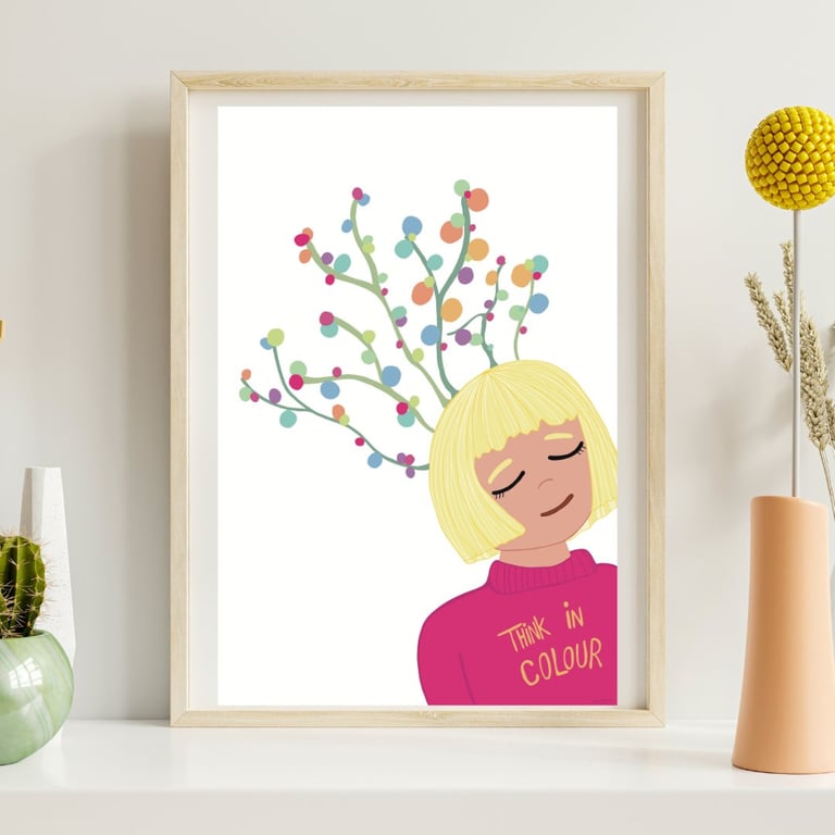 Plakat: Think in colour (2)