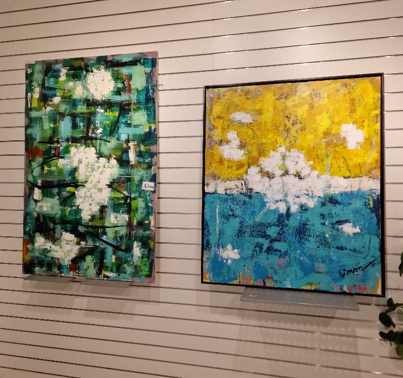 #1241 kunstmaler 100 x 120 cm  SOLD billede 3