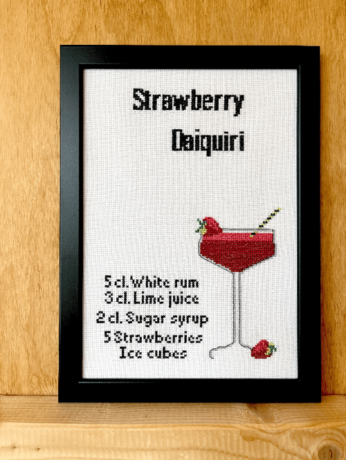 Strawberry Daiquiri billede 2040-2 Str. 20 x 29 cm.
