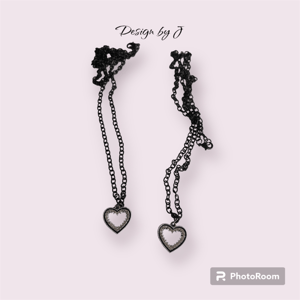 Black Heart halskæde – produktbillede