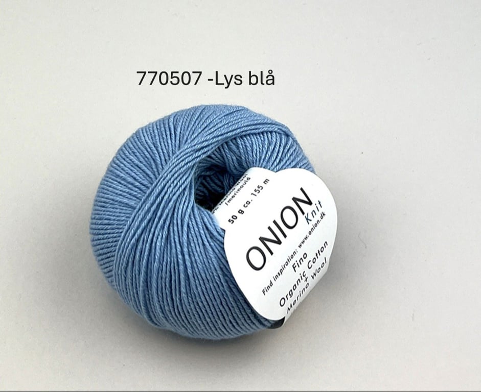 Garn: ONION Fino Organic &amp; Cotton Merino Wool billede 5