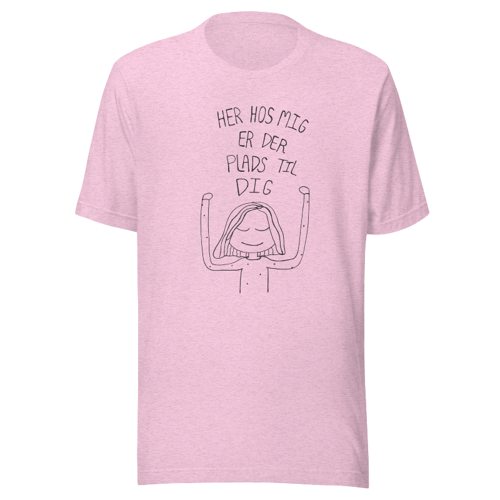 T-shirt: Her hos mig er der plads til dig L  (2)