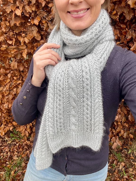 Malmø Scarf strikkeopskrift billede 2