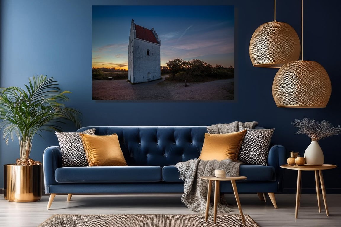 Flot himmel over Den Tilsandede Kirke i Skagen en smuk sommeraften_3 billede 2