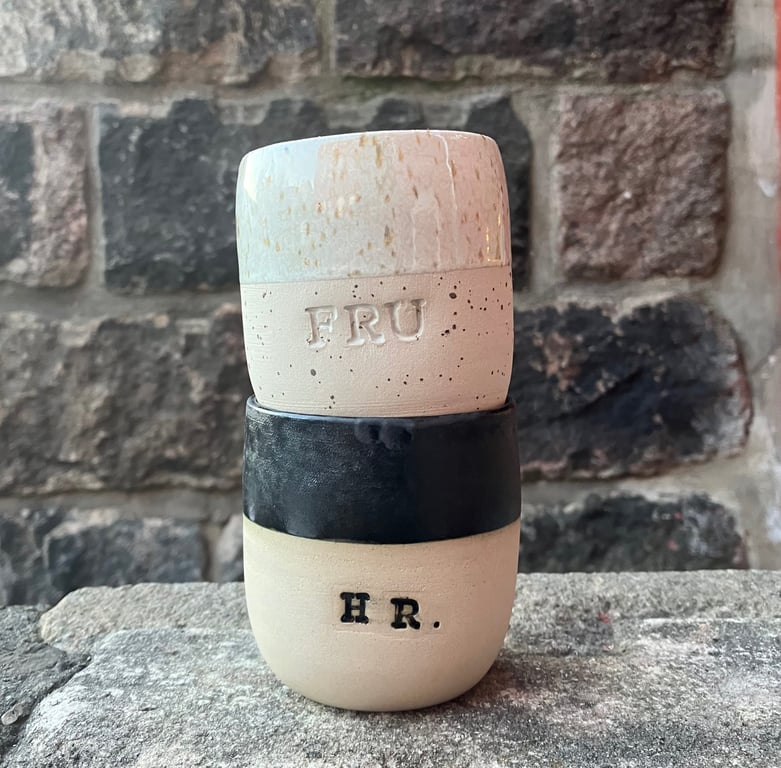 Hr. og Fru kopper, 325 kr. for et sæt  billede 4