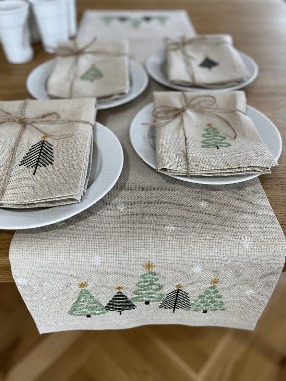 4 stk. Servietter Grøn jul 2038-1 (4)