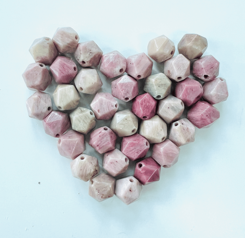 Rhodonit- star cut vedhæng billede 3