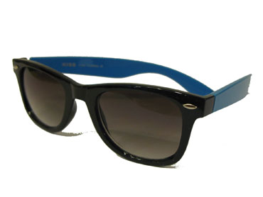 Zwart met blauwe wayfarer (1)