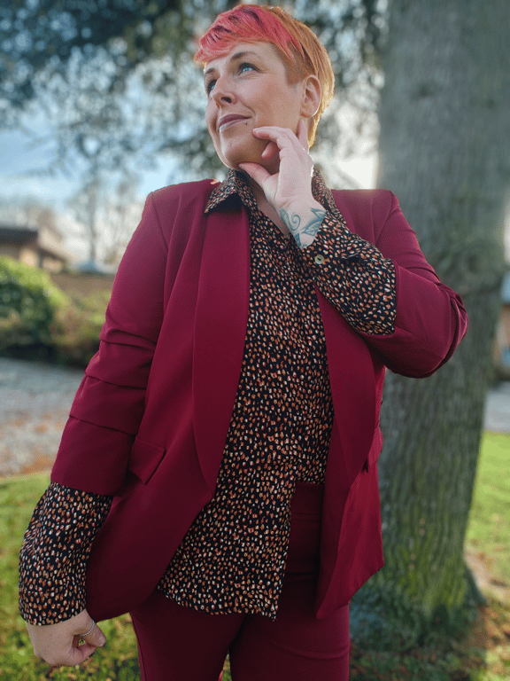 Ellie Blazer Bordeaux 