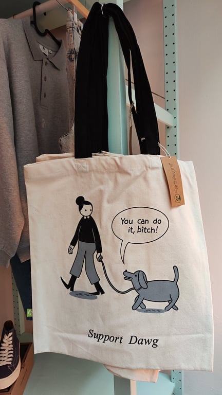 War and Peas, Support Dawg Økologisk Totebag (3)