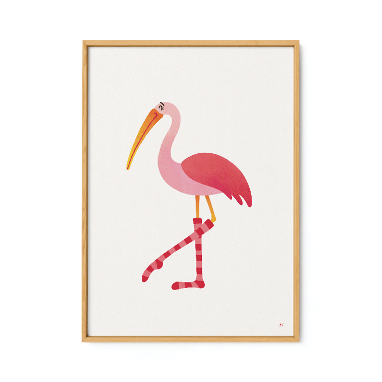 Varme flamingotæer – plakat billede 2