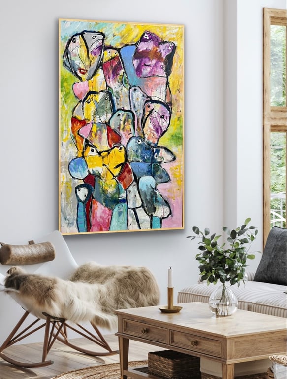 Maleri 80cm x 120cm billede 2