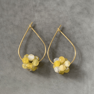 Gul ildagat Berries øreringe  – produktbillede