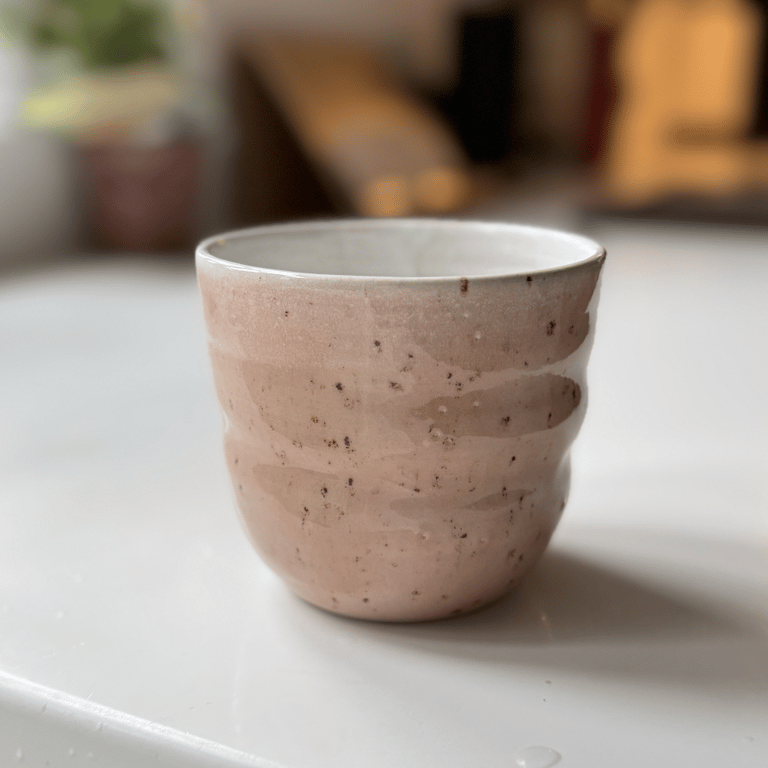 Spiral krus pudder rosa med nister, L billede 3