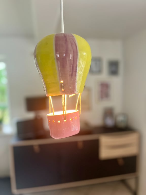 Luftballon gul/ lilla billede 2