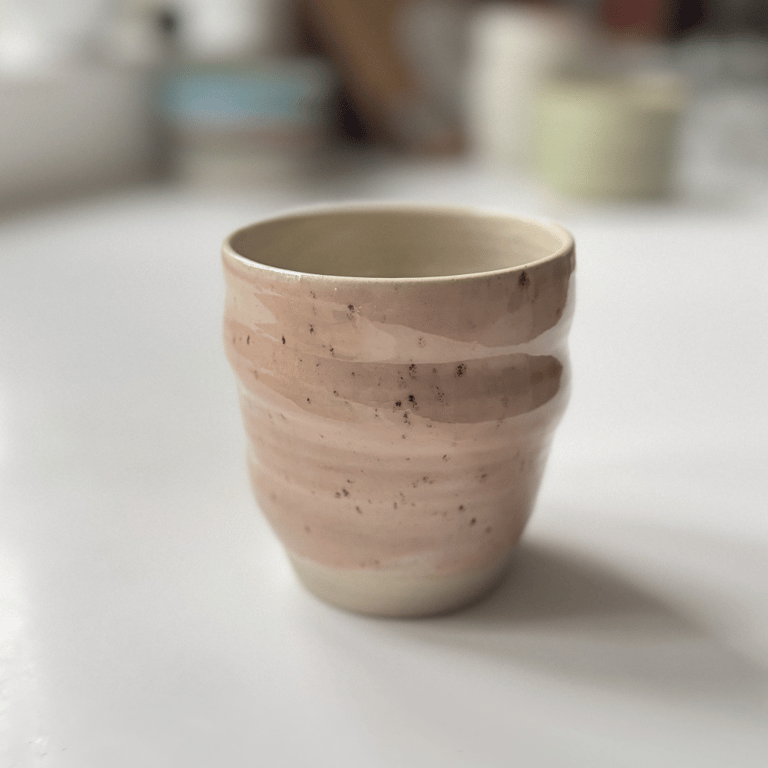 Spiral kop pudder rosa/transparent 