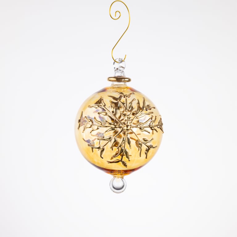 JULEKUGLE DESIGN 1014 GOLDEN MED GULD billede 2