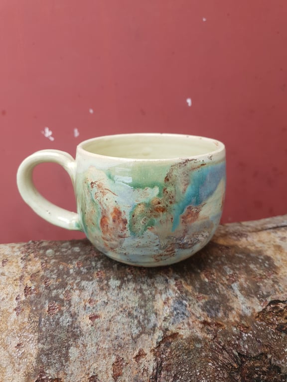 Syngende ansigtskop med hank  billede 3