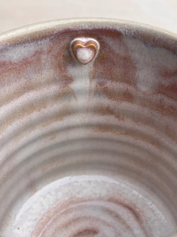 Hjerte krus. 310 ml. H: 8 cm billede 3
