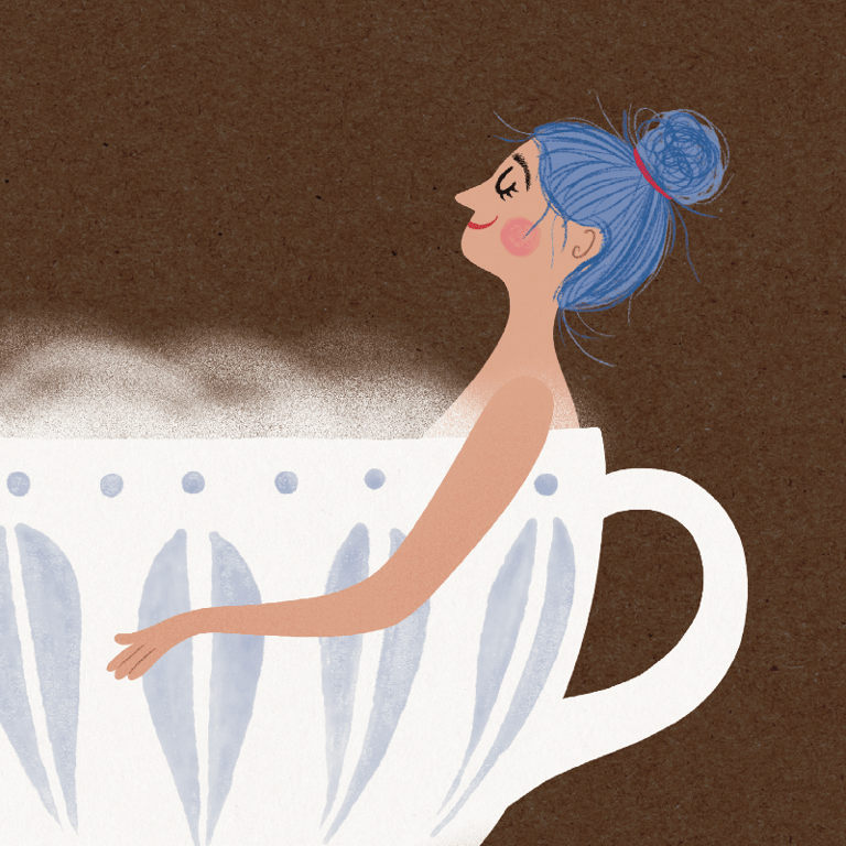 Kaffebad – plakat billede 4