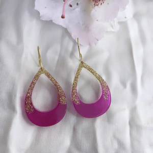 Pink glitter drops – produktbillede