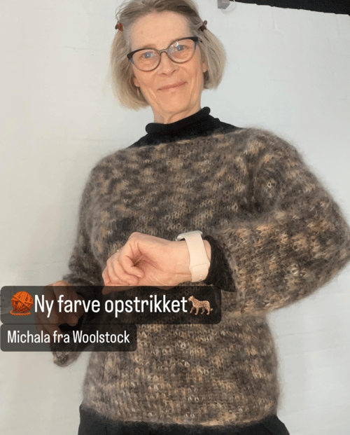 Kit: Michala garnkit - Hurtigstrikket sweater med bådhals
