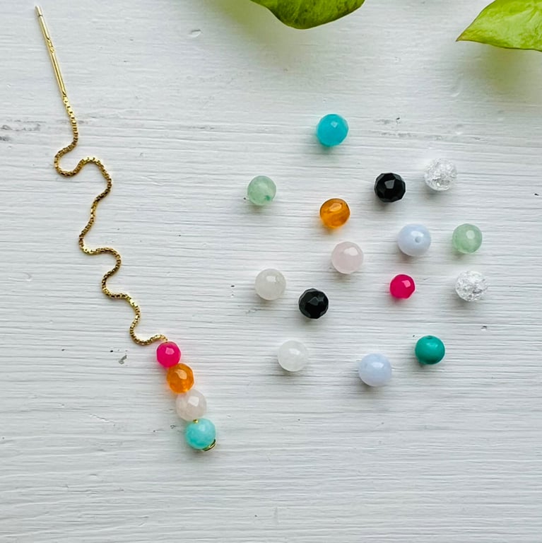 Krystal mix til din ørekæde- colorful billede 2