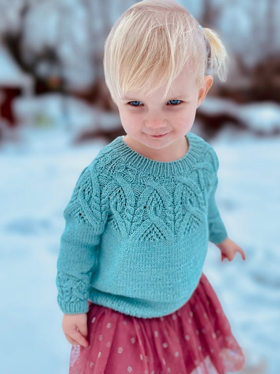 Mossi Sweater Kids - Strikkeopskrift PDF Dansk