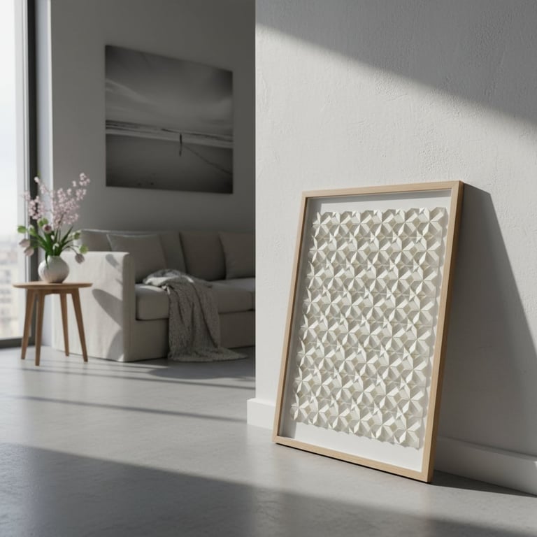 50x70cm, Foldet værk, indrammet  billede 5