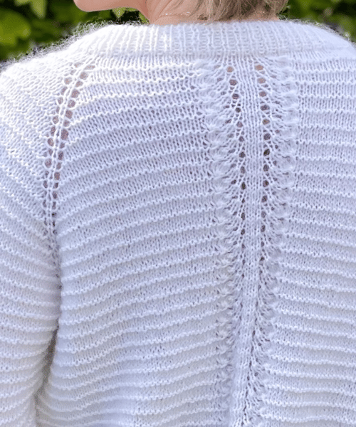Stripe Cardigan strikkeopskrift (5)
