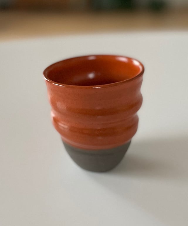 Kop, Cortado - spiraldrejet, orange