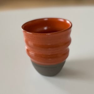 Kop, Cortado - spiraldrejet, orange – produktbillede